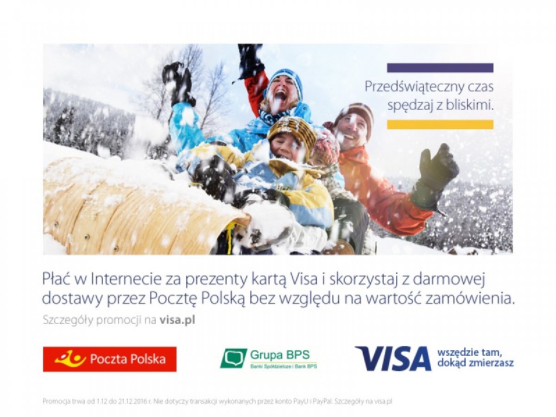 VISA - przedświąteczny czas spędzaj z bliskimi.