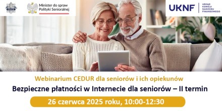 Bezpieczny senior - bezpieczne płatności w Internecie